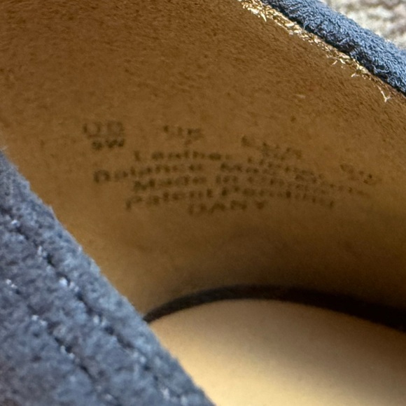 Naturalizer Dany Block Heel Pumps blue suede size 9W - Picture 12 of 12